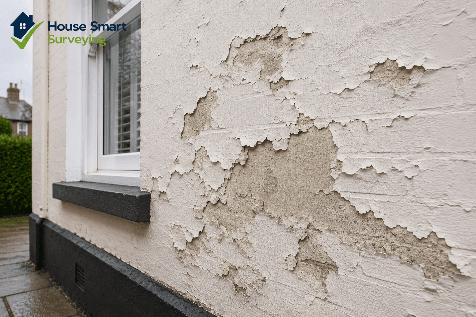 Masonry paint and trapped dampness on period homes on a UK property
